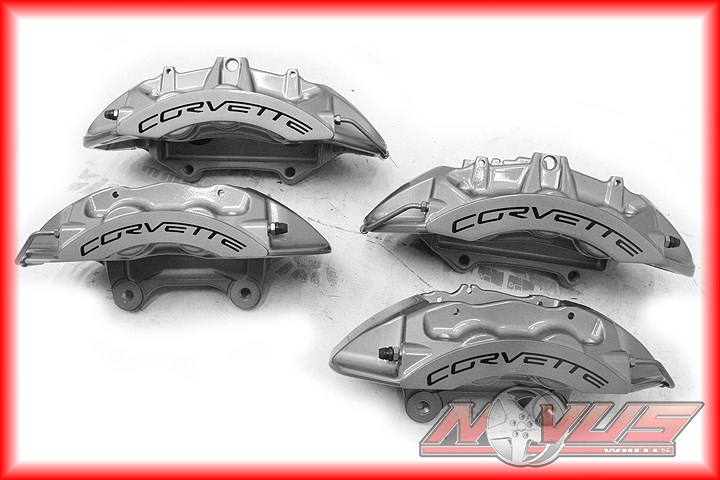 NEW CORVETTE C6 ZR1 Z06 FRONT & REAR BRAKE CALIPERS - BREMBO 6 PISTON 4 ...