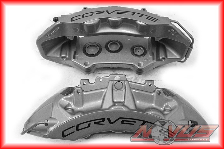 NEW CORVETTE C6 ZR1 Z06 FRONT & REAR BRAKE CALIPERS - BREMBO 6 PISTON 4 ...